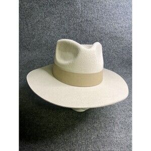 TERESSA FOGLIA Curateur Lynn Rachel Zoe Fedora Vegan Suede Boho Rancher Felt Hat